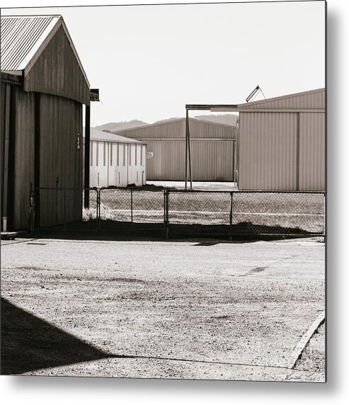 Shed Metal Print featuring the photograph Shapes and Shadows by Linda Lees