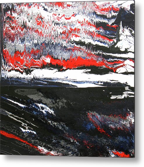 Fusionart Metal Print featuring the painting Silent Tempest by Ralph White