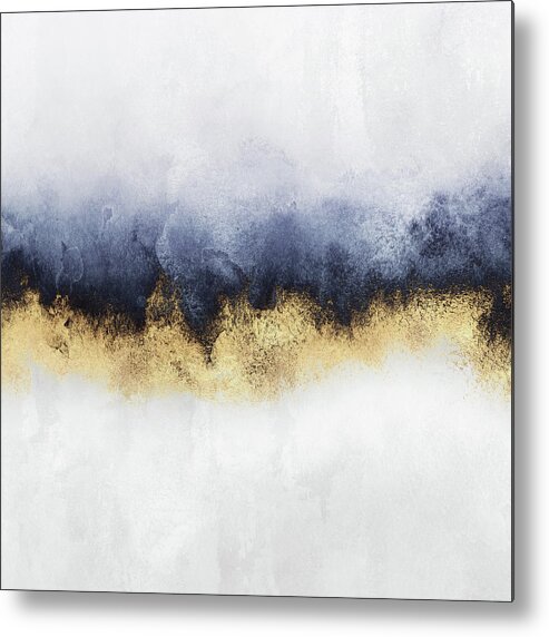 Abstract Metal Print featuring the painting Sky by Elisabeth Fredriksson