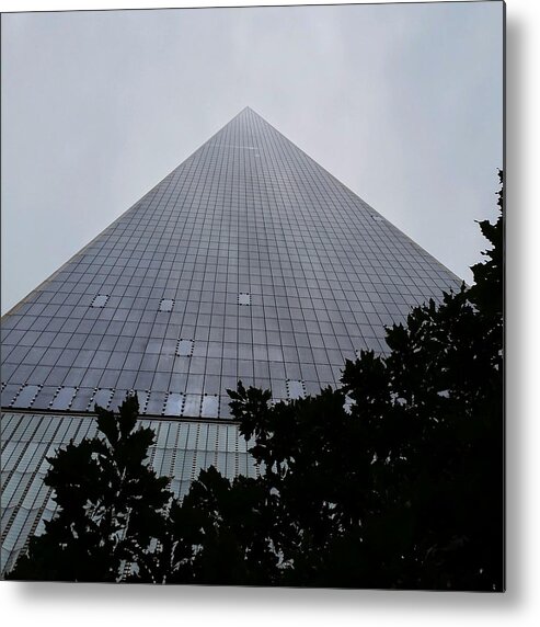 Skyscraper Metal Print featuring the photograph Skyscraper Reaching the Sky by Vic Ritchey