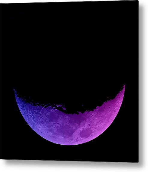 Moon Metal Print featuring the photograph Smiling by Mark Blauhoefer