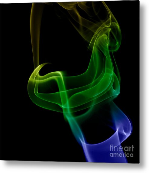 Abstract Metal Print featuring the photograph smoke XXIV by Joerg Lingnau