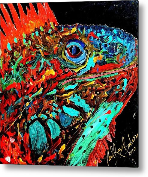  Metal Print featuring the painting Son of iggy by Neal Barbosa