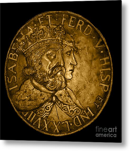 Royal Metal Print featuring the photograph Spanish Coin by Jost Houk