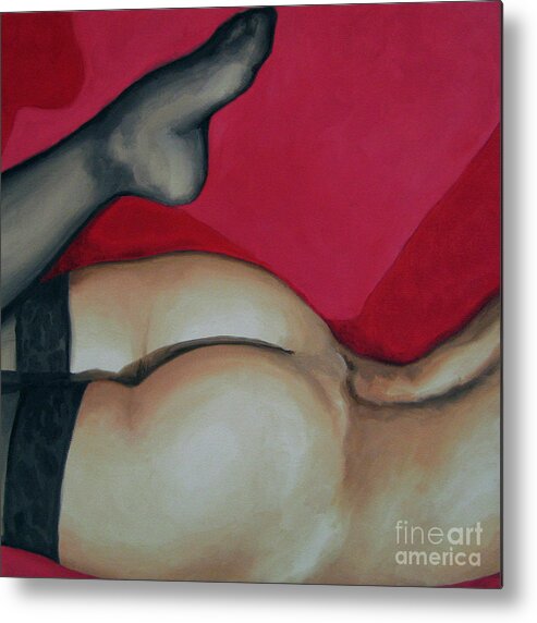 Noewi Metal Print featuring the painting Spank Me by Jindra Noewi