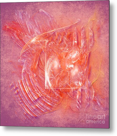 Abstract Metal Print featuring the digital art Spiritual energy by Alexa Szlavics