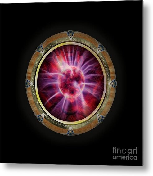 Fantasy Metal Print featuring the painting Star Gateways by Pierre Blanchard by Esoterica Art Agency