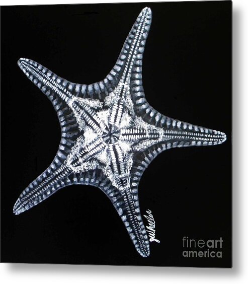 Starfish Metal Print featuring the painting Starfish by JoAnn Wheeler