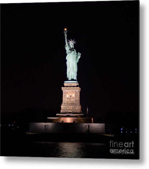  Metal Print featuring the photograph Statue of Liberty by Mark Dahmke