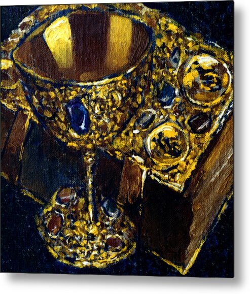 Altar Metal Print featuring the painting Still life 7 by Valeriy Mavlo