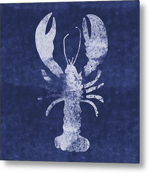 Cape Cod Metal Print featuring the mixed media Summer Lobster- Art by Linda Woods by Linda Woods