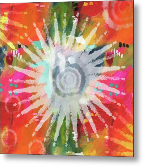 Groovy Metal Print featuring the mixed media Summer Of Love- Art by Linda Woods by Linda Woods