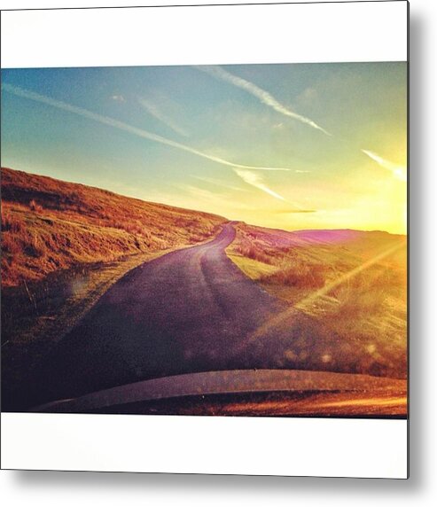 Mountains Metal Print featuring the photograph #sunset #clouds #wales #walks #roadtrip by Tai Lacroix
