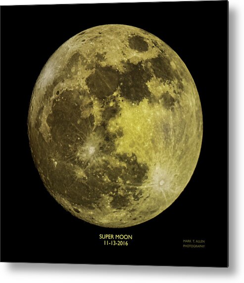 Mark T. Allen Metal Print featuring the photograph Super Moon by Mark Allen