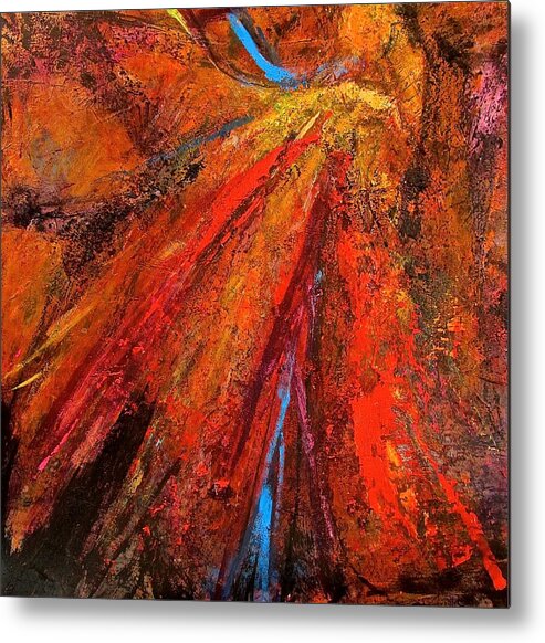 Abstract Metal Print featuring the painting Surge 2 by Barbara O'Toole