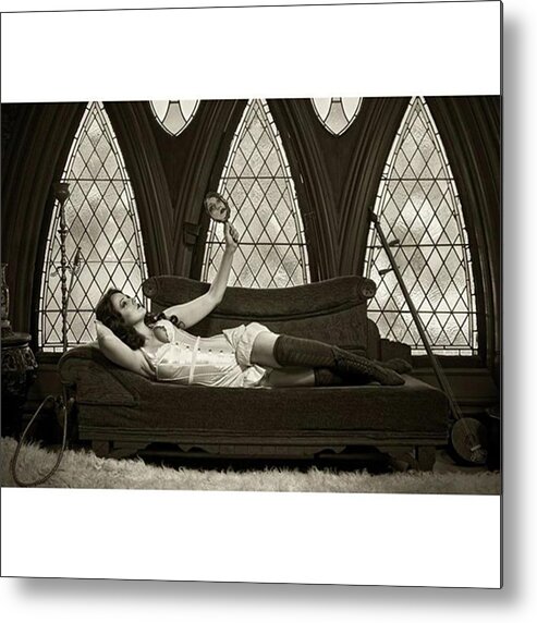 Hauntedbyhistory Metal Print featuring the photograph Susan Slaughter, Formerly Of Ghost by Sad Hill - Bizarre Los Angeles Archive