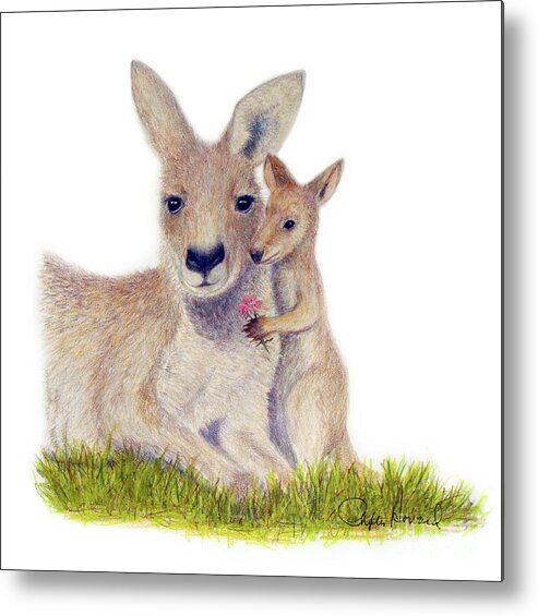 Sweet Metal Print featuring the drawing Kind by Phyllis Howard