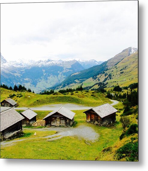 Zermatt Metal Print featuring the photograph Swiss mountain view by Sue Morris