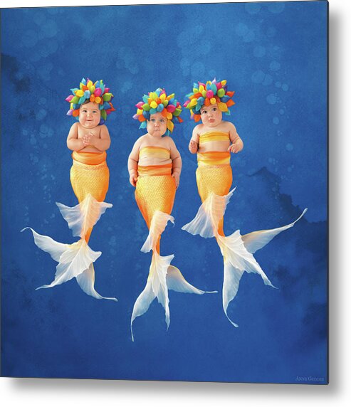 Under The Sea Metal Print featuring the photograph Synchronized Swim Team by Anne Geddes