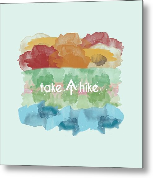 Take A Hike Metal Print featuring the digital art Take A Hike Appalachian Trail by Heather Applegate