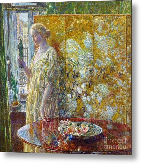 Frederick Childe Hassam  Metal Print featuring the painting Tanagra by MotionAge Designs