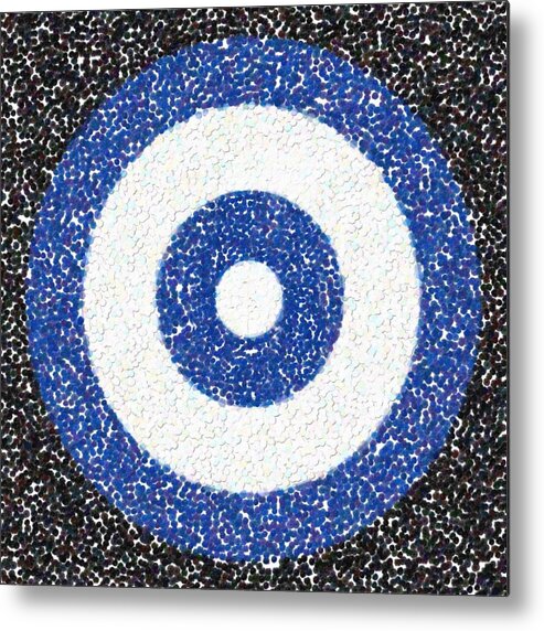 Target Metal Print featuring the painting Target Practice Board 2 by Celestial Images
