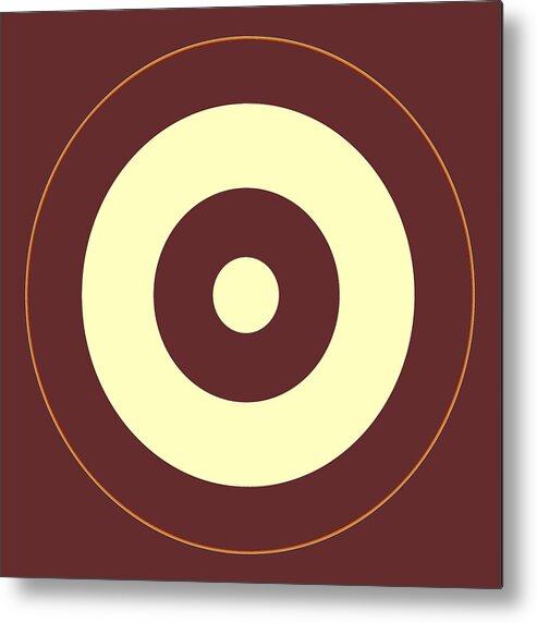 Target Metal Print featuring the painting Target Practice Board 9 by Celestial Images