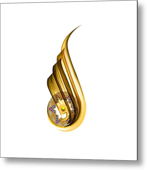 Al Awwal Metal Print featuring the painting TCM Calligraphy 36 1 by Team CATF