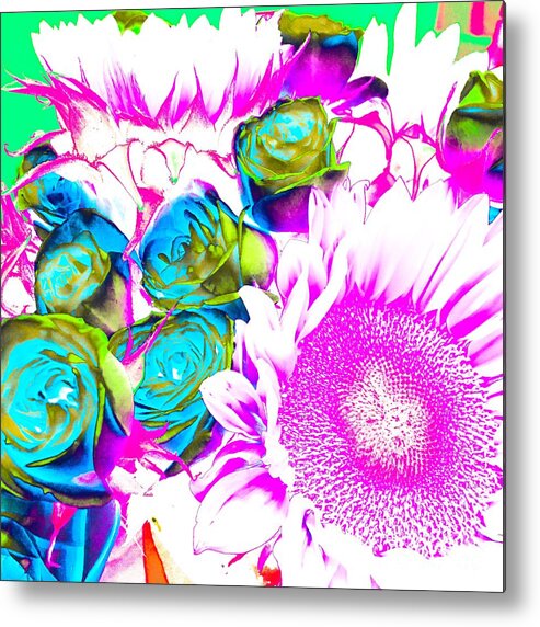 Roses Metal Print featuring the photograph Technicolor Bouquet by Onedayoneimage Photography