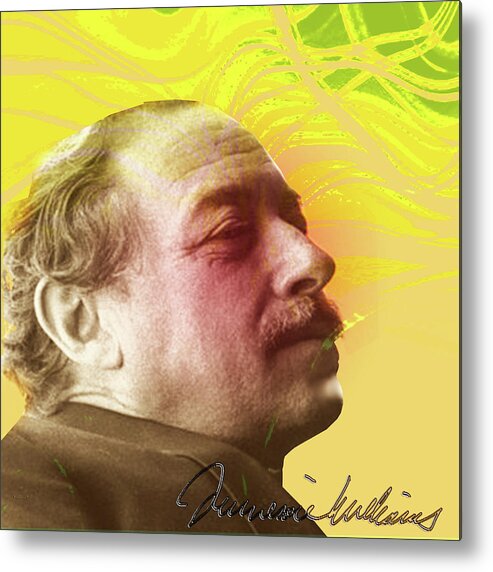  Tennessee Williams Metal Print featuring the digital art Tennessee Williams by Asok Mukhopadhyay