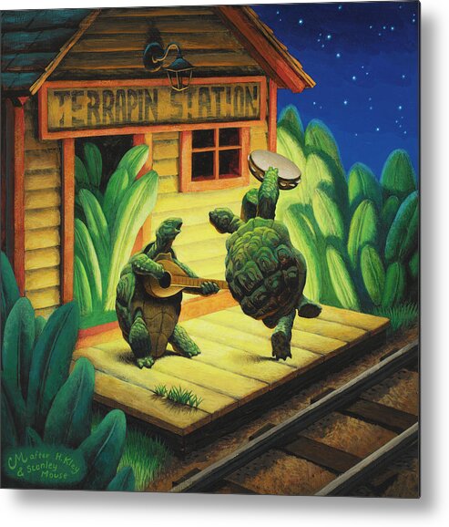 Terrapin Metal Print featuring the painting Terrapin Station by Chris Miles