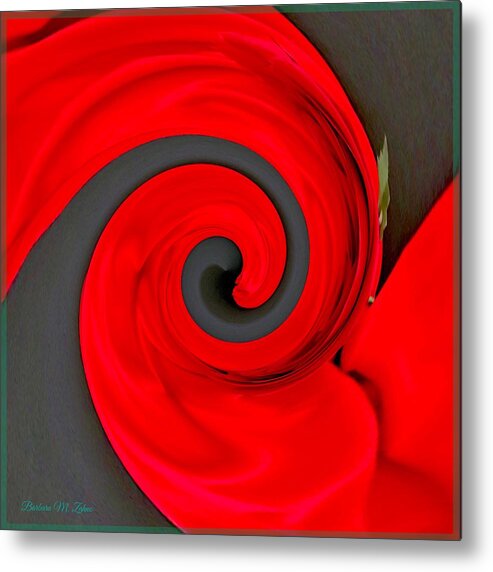 Abstract Metal Print featuring the photograph The Abstract Beauty of Flowers - Series #1 by Barbara Zahno