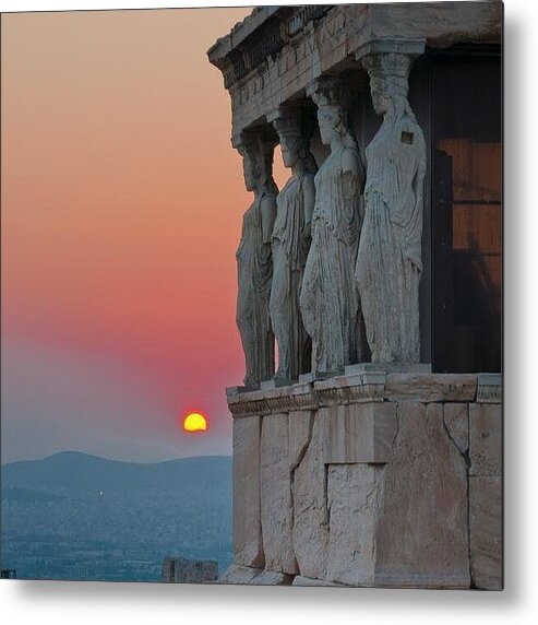 Acropolis Metal Print featuring the photograph The Acropolis of Athens by Andy Bucaille
