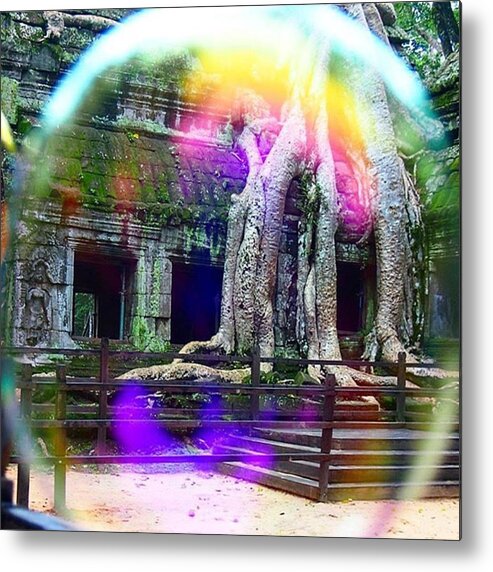 Angkorwat Metal Print featuring the photograph The Amazing Tree At #angkorwat Used In by Dante Harker