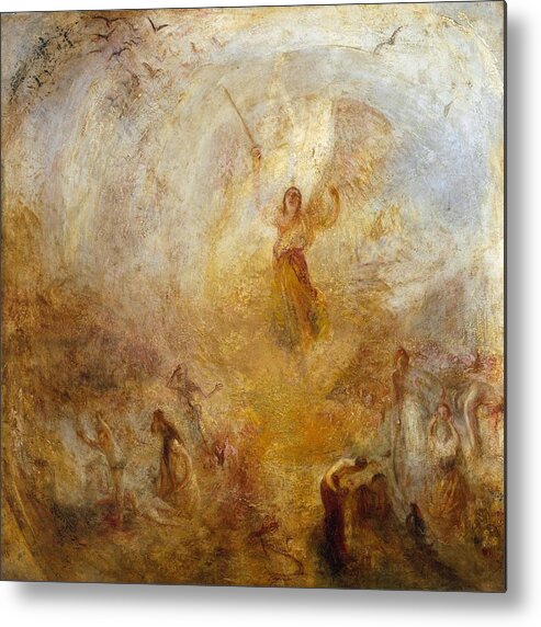 Joseph Mallord William Turner 1775�1851  The Angel Standing In The Sun Metal Print featuring the painting The Angel Standing in the Sun by Joseph Mallord