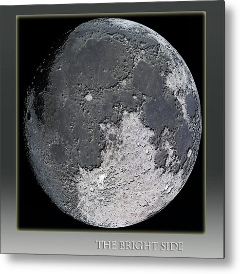 Moon Metal Print featuring the photograph The Bright Side by John Anderson
