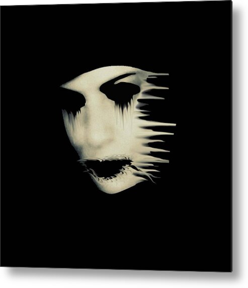 Torn Metal Print featuring the photograph The darkness by Frances Lewis
