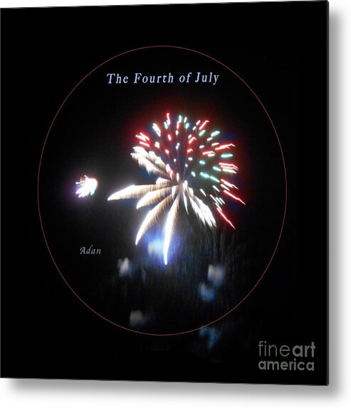 Fireworks Metal Print featuring the photograph The Fourth of July by Felipe Adan Lerma