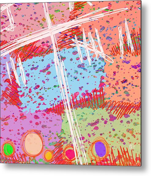Abstract Metal Print featuring the digital art The games we used to play by William Russell Nowicki