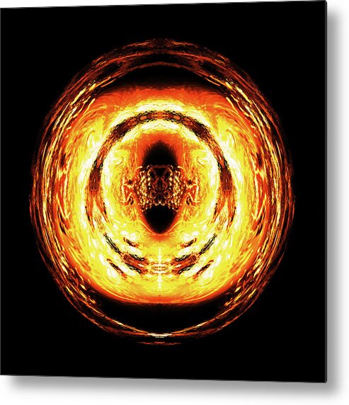 Abstract Metal Print featuring the digital art The Great Eye by K Bradley Washburn