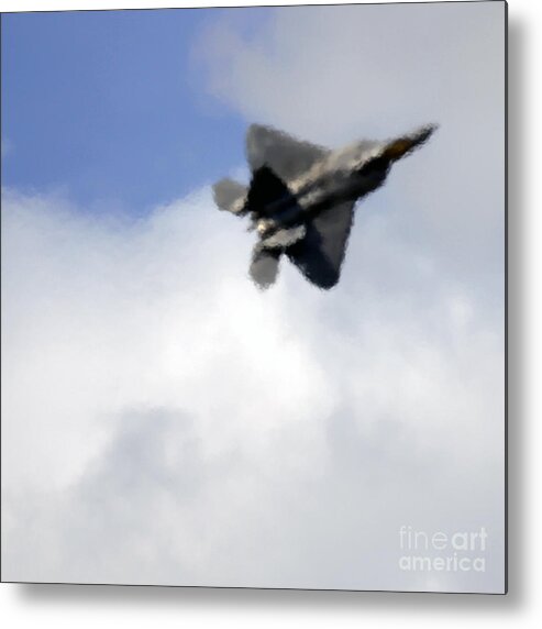 F-22 Metal Print featuring the photograph The Heat by Ang El