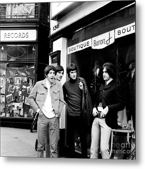 Kinks Metal Print featuring the photograph The Kinks 1966 Dedicated Follower Of Fashion by Chris Walter