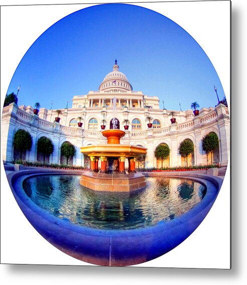 Capitol Metal Print featuring the photograph The Law of Gravitation by Mitch Cat