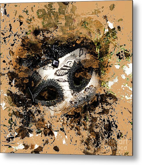 Mask Metal Print featuring the photograph The Mask of Fiction by LemonArt Photography