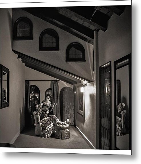 Missioninn Metal Print featuring the photograph The #odd Angles In This Room At The by Sad Hill - Bizarre Los Angeles Archive