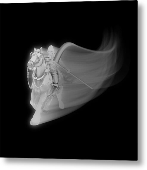 Halloween Metal Print featuring the mixed media The Reaper Rides Again by Gravityx9 Designs