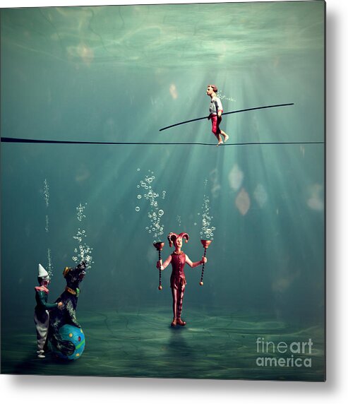 Underwater Metal Print featuring the photograph The Secret Venetian Circus by Martine Roch