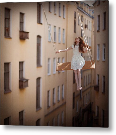 Swing Metal Print featuring the photograph The Swings by Anka Zhuravleva