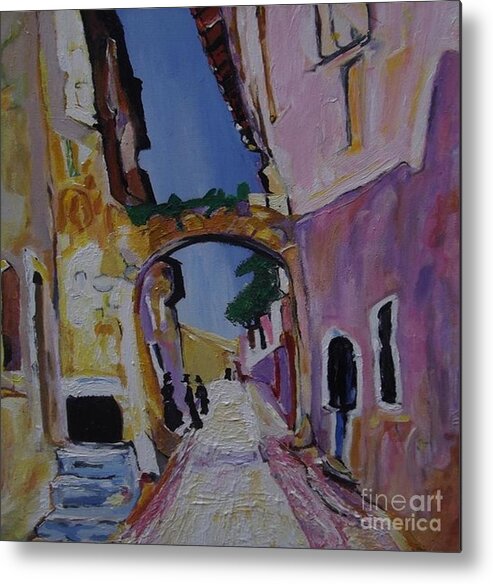 Acrylic Painting Metal Print featuring the painting The Village Arch by Denise Morgan
