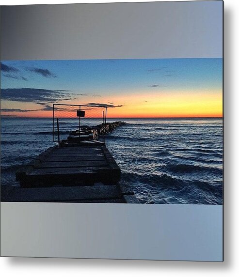 Lakefront Metal Print featuring the photograph This Morning's #sunrise At by Andrew Slater